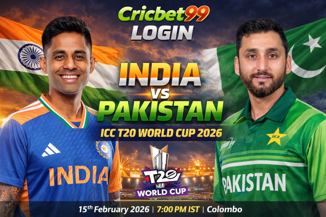 Cricbet99 Login | India vs Pakistan: ICC T20 World Cup 2026