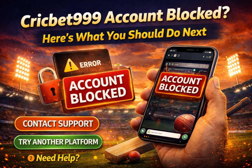 Cricbet999 Account Blocked? Here’s What You Should Do Next